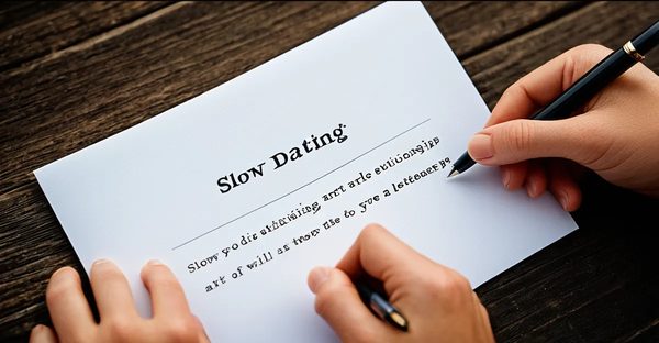 Slow dating : l'art de bâtir des relations authentiques par la lettre